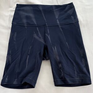 Lululemon Women's Navy Blue Biker Shorts